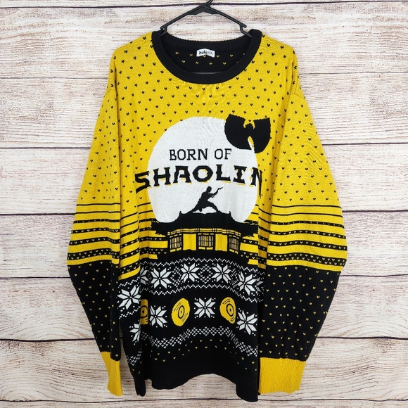 Wu-Tang Sweater Hulu Size 3XL Christmas Born Of Shaolin XXXL - Picture 1 of 10